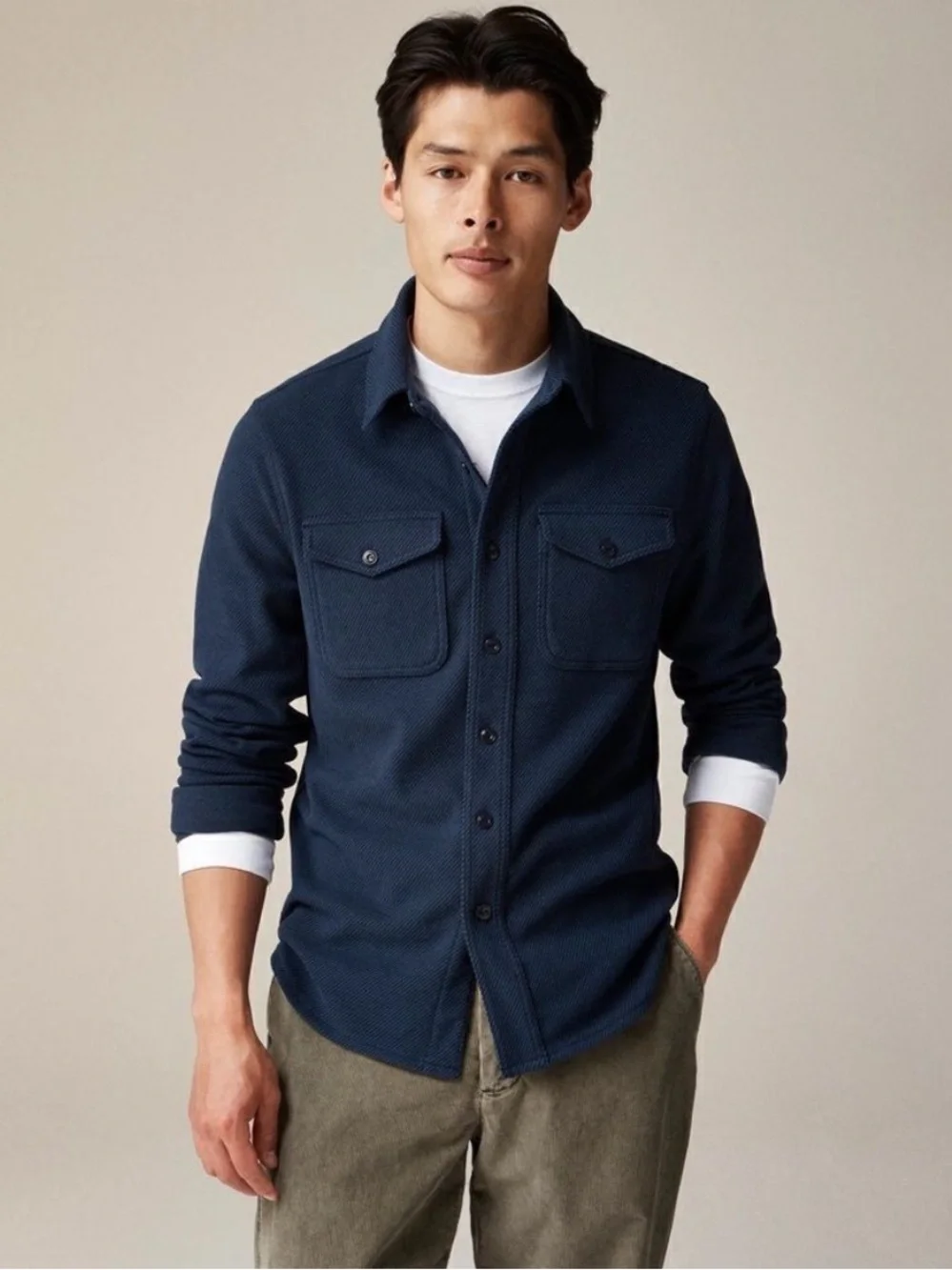 J.Crew Shirt Jacket in Navy